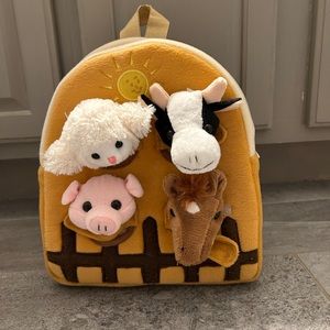Small child size farm animal backpack
